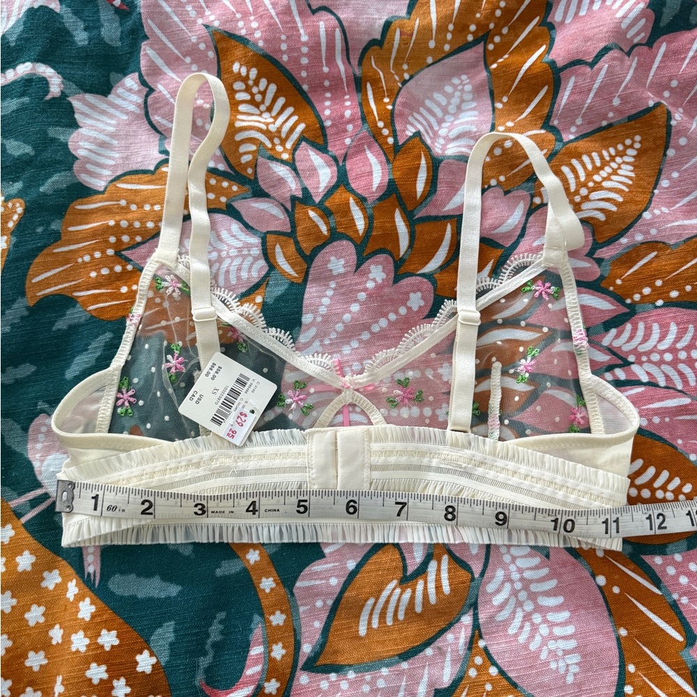 LyreBird Embroidered Bralette — Ditsy Floral - Picture 8 of 8